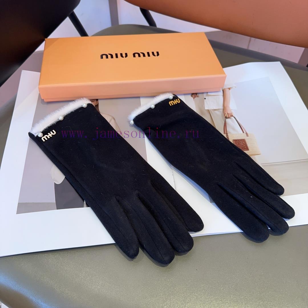 Miumiu women's gloves, fashionable gloves, classic and simple, super comfortable to handle, urb8a0t1 - Image 6
