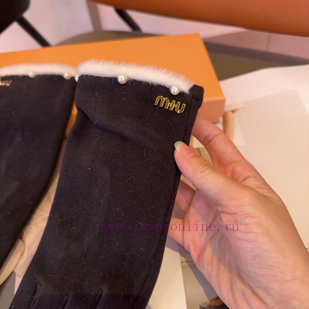 Miumiu women's gloves, fashionable gloves, classic and simple, super comfortable to handle, urb8a0t1 - Image 9