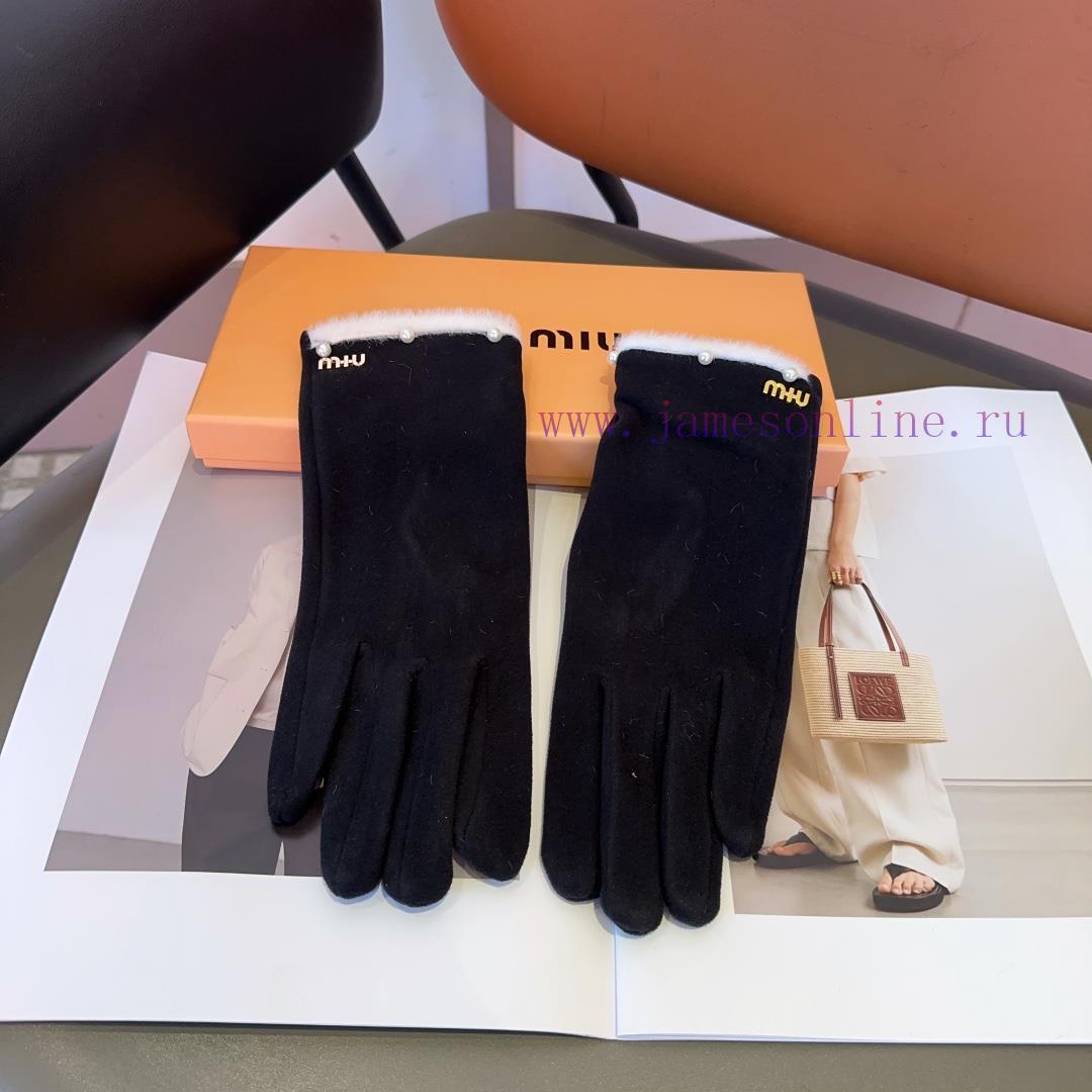 Miumiu women's gloves, fashionable gloves, classic and simple, super comfortable to handle, urb8a0t1 - Image 11