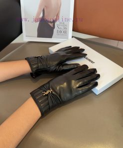 Saint Laurent gloves, fashionable gloves, warm and velvet lining for autumn and winter, clasx6ormnsc