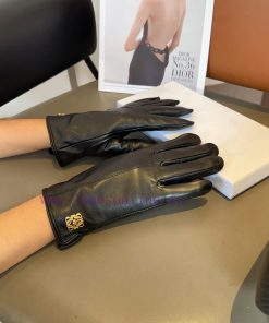Luoyiwei sheepskin gloves, fashionable gloves, warm interior for autumn and winter, classic bwvh1kll