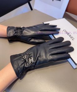 Chanel Sheepskin Gloves, Fashionable Gloves, Warm in Autumn and Winter with Velvet Inner Linj0pijn0i