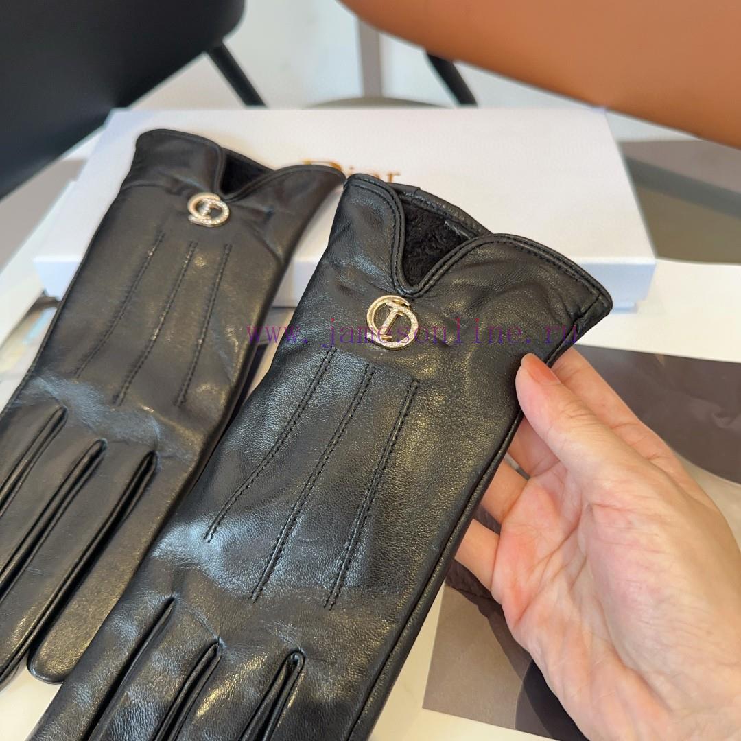 Dior Women's New Sheepskin Gloves, Fashionable Gloves, Warm in Autumn and Winter with Velvetz4oofm8g - Image 8
