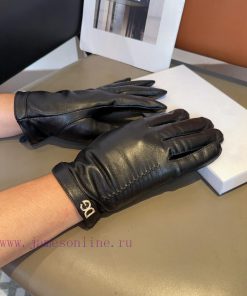 DG Men's New Product Sheepskin Gloves, Fashionable Gloves, Warm in Autumn and Winter with Vesoht5czw