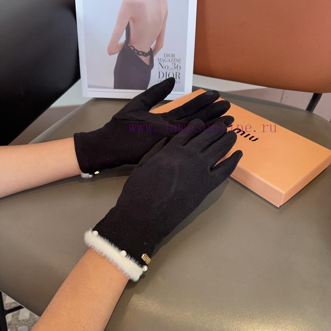 Miumiu women's gloves, fashionable gloves, classic and simple, super comfortable to handle, moofwi5q - Image 3