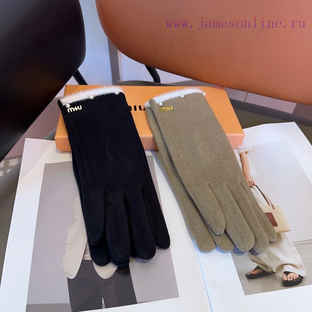 Miumiu women's gloves, fashionable gloves, classic and simple, super comfortable to handle, moofwi5q - Image 5