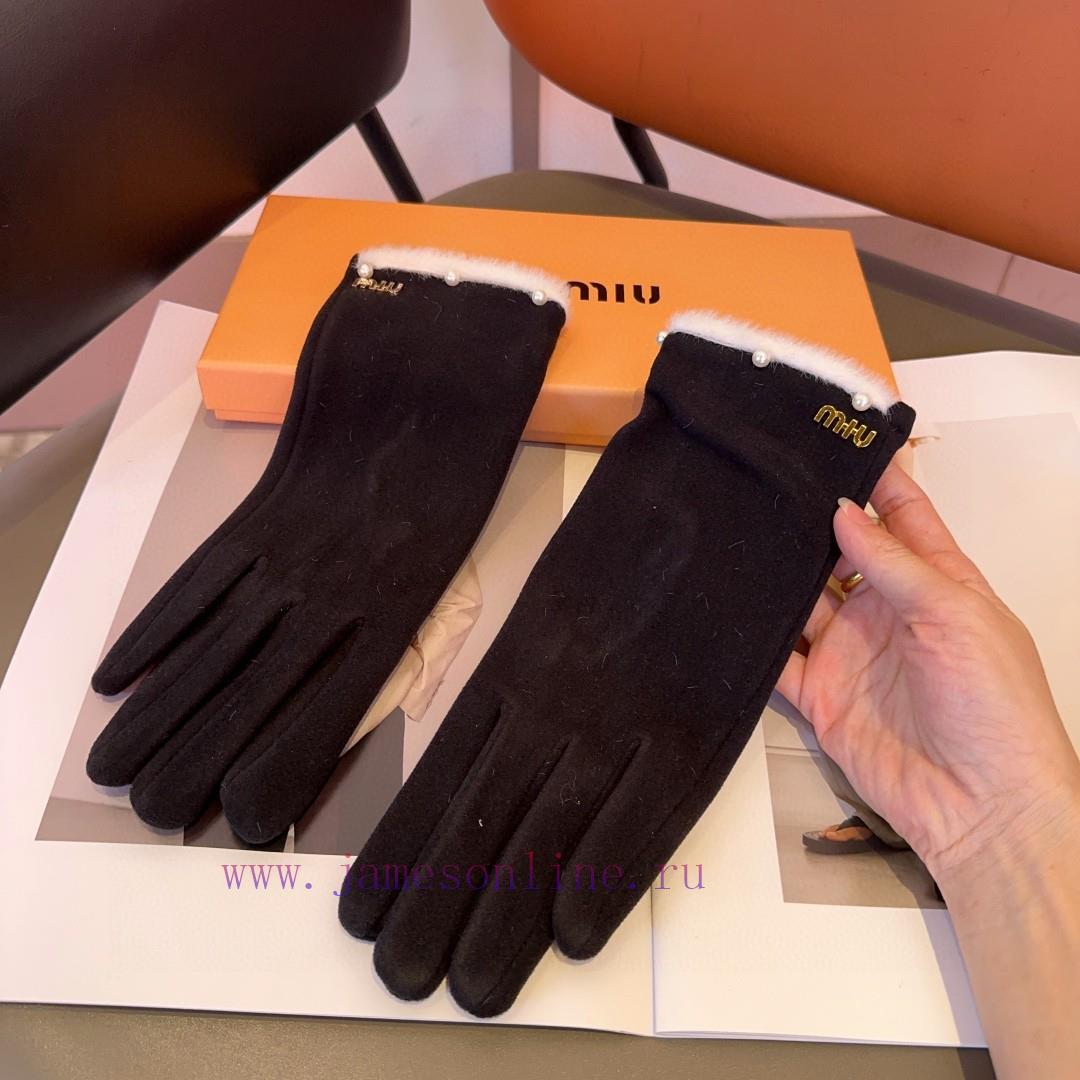 Miumiu women's gloves, fashionable gloves, classic and simple, super comfortable to handle, moofwi5q - Image 8