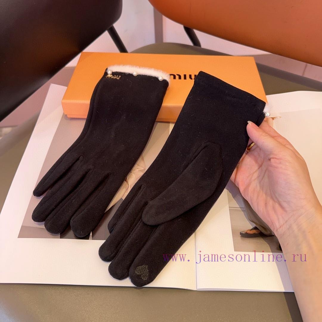 Miumiu women's gloves, fashionable gloves, classic and simple, super comfortable to handle, moofwi5q - Image 10