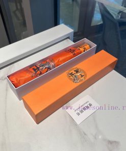 Herm è s Classic Orange H Warrior Horse Premium H Home Triple Fold Automatic Umbrella is prexeybyujn