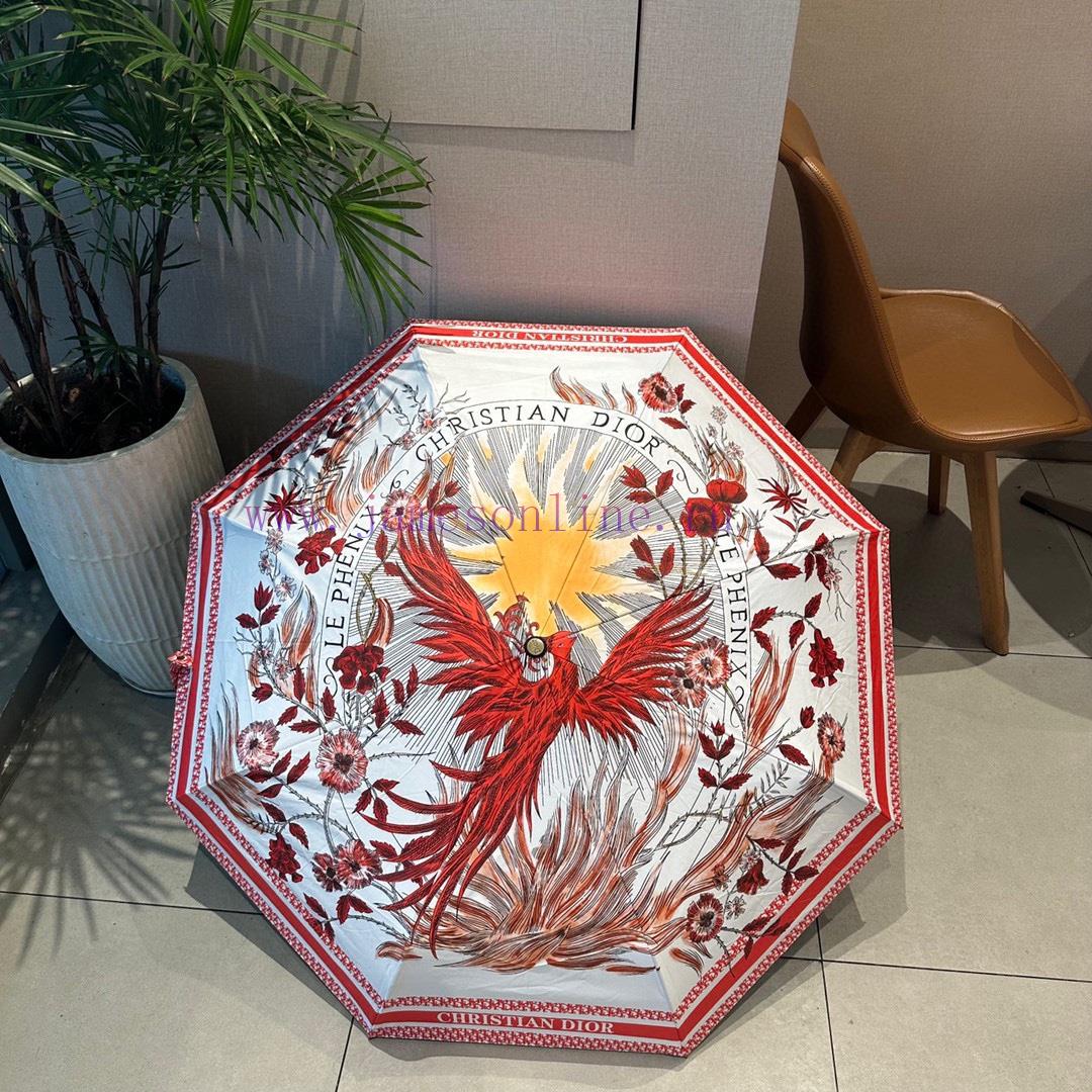 DIOR Flamingo Pattern Triple Fold Automatic Folding Sunny Umbrella Fashion OEM Quality Exquifo7hol6a - Image 10