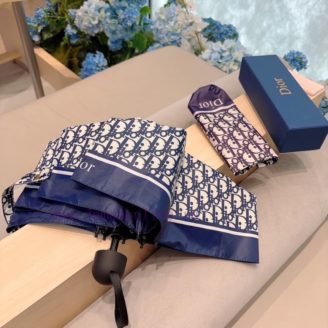 DIOR's millennium old flower five fold hand folding umbrella with ultra light pocket of onlyuxxmcfrf - Image 4