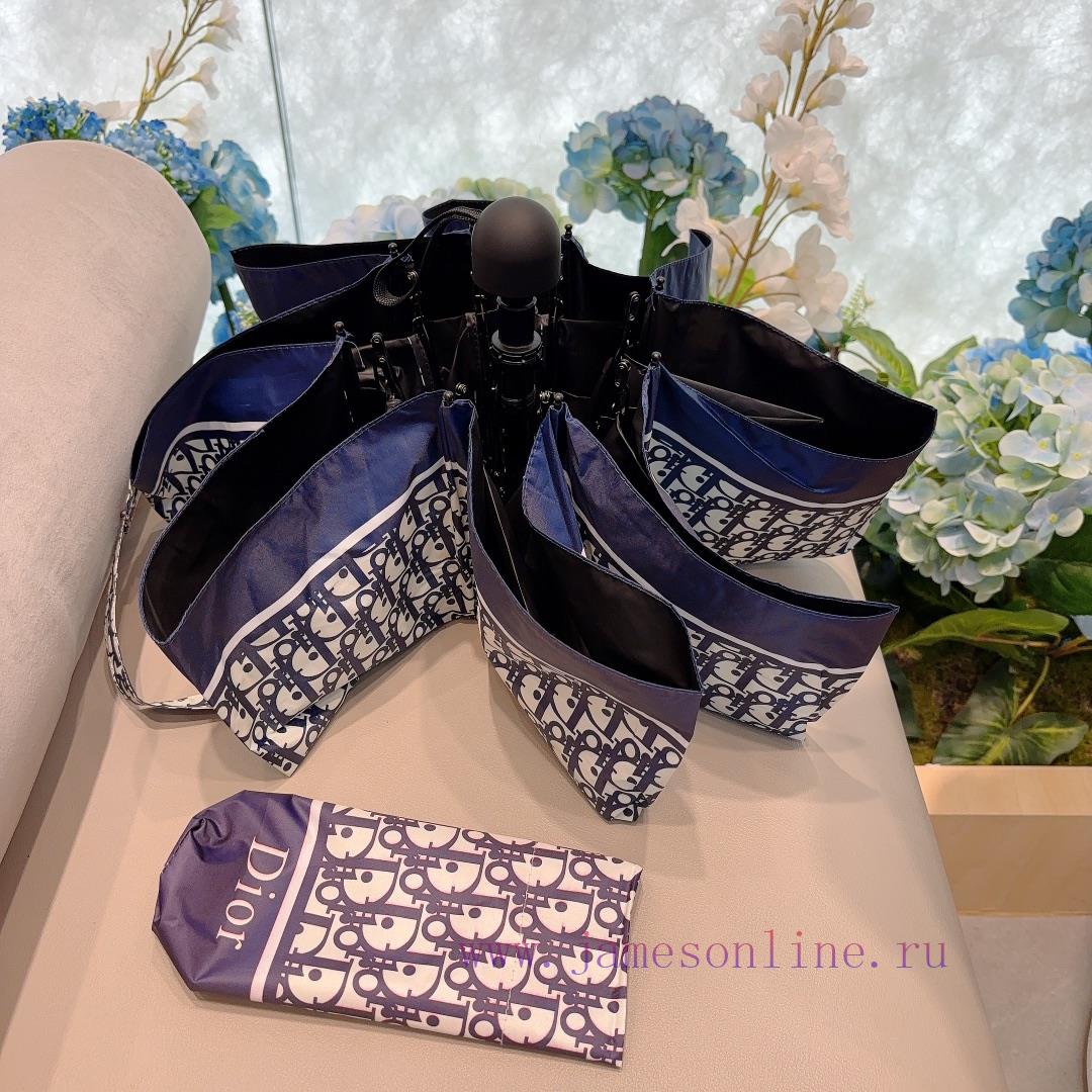 DIOR's millennium old flower five fold hand folding umbrella with ultra light pocket of onlyuxxmcfrf - Image 7