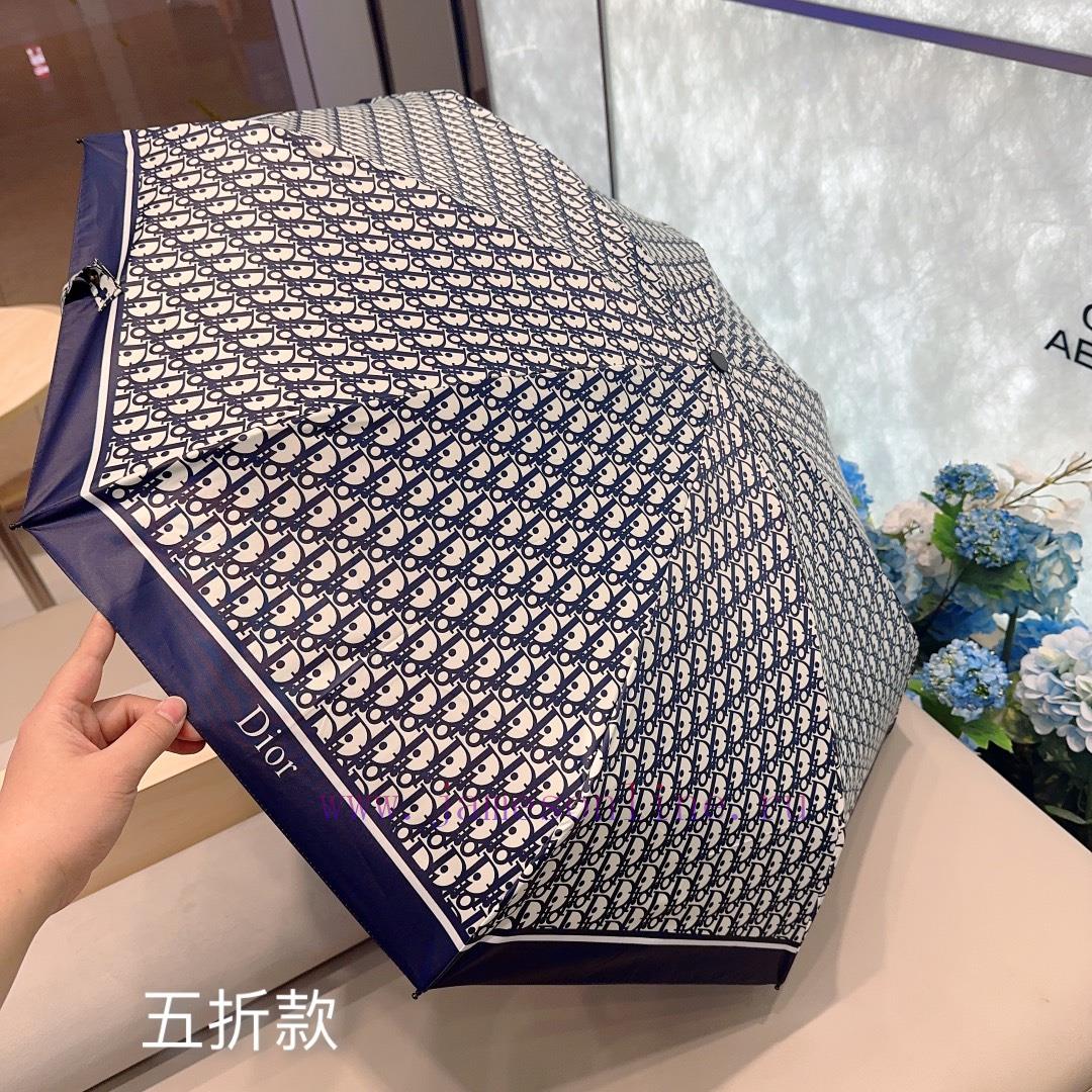 DIOR's millennium old flower five fold hand folding umbrella with ultra light pocket of onlyuxxmcfrf - Image 9