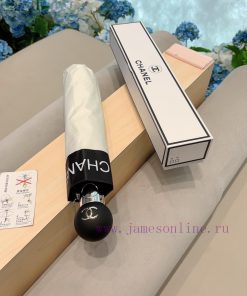 CHANEL Classic Splicing Triple Fold Automatic Folding Umbrella Made of Taiwan Imported UV Prpfpvug0r