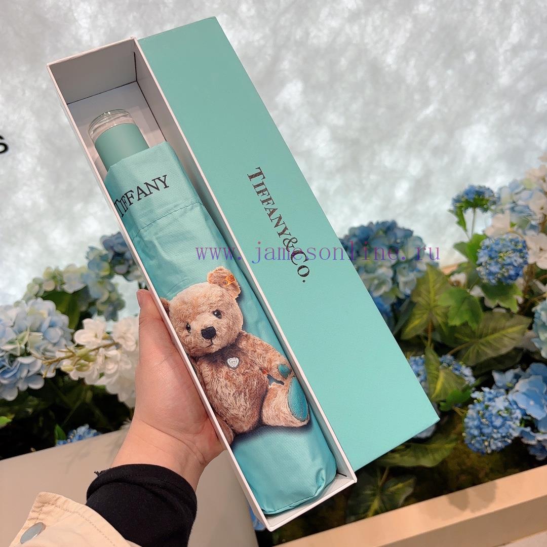 Tiffany's teddy bear pattern is fashionable and unique, with a three fold automatic folding efacltbl - Image 2