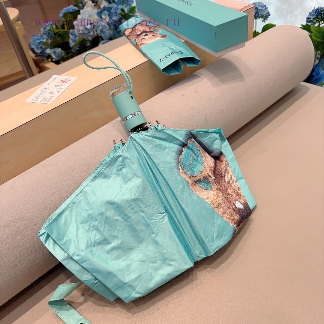 Tiffany's teddy bear pattern is fashionable and unique, with a three fold automatic folding efacltbl - Image 6