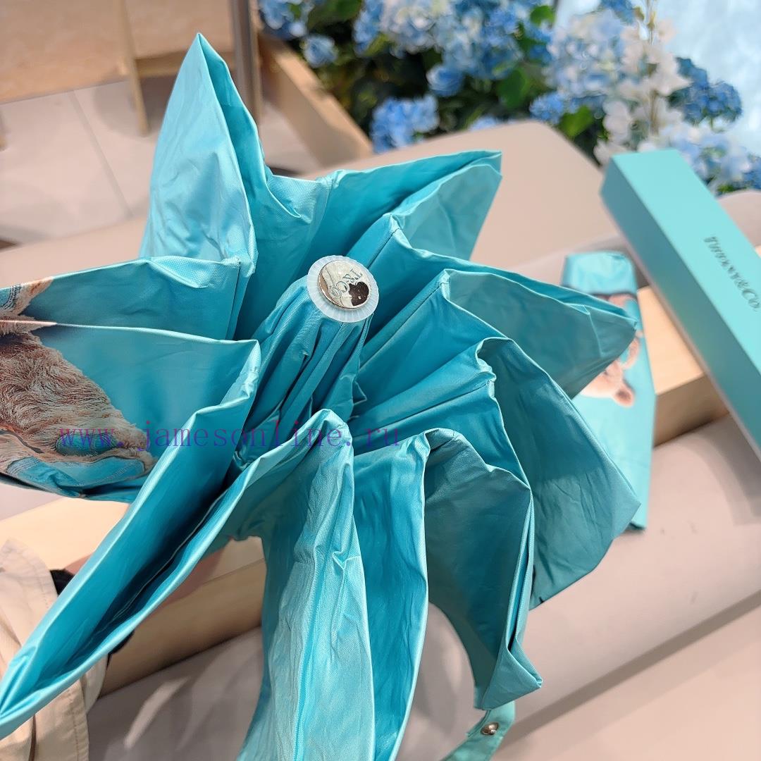 Tiffany's teddy bear pattern is fashionable and unique, with a three fold automatic folding efacltbl - Image 7