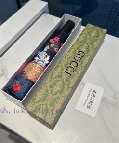 GUCCIGucci rabbit logo three fold automatic folding umbrella with new coating technology, dak3zoxf61