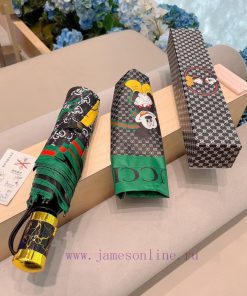 GUCCIGucci Mickey three fold automatic folding umbrella for sunny and rainy days, with OEM qv3io2e0d