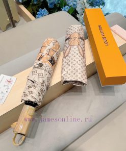 LOUIS VUITTON Rabbit Logo Three Fold Automatic Folding Sunny Umbrella New Coating Technologyf4to7kvu