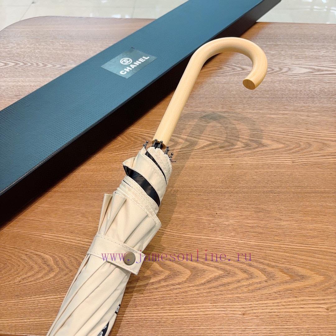 CHANEL straight pole long umbrella camellia classic Chanel summer new big logo rain and rain53781a6o - Image 8