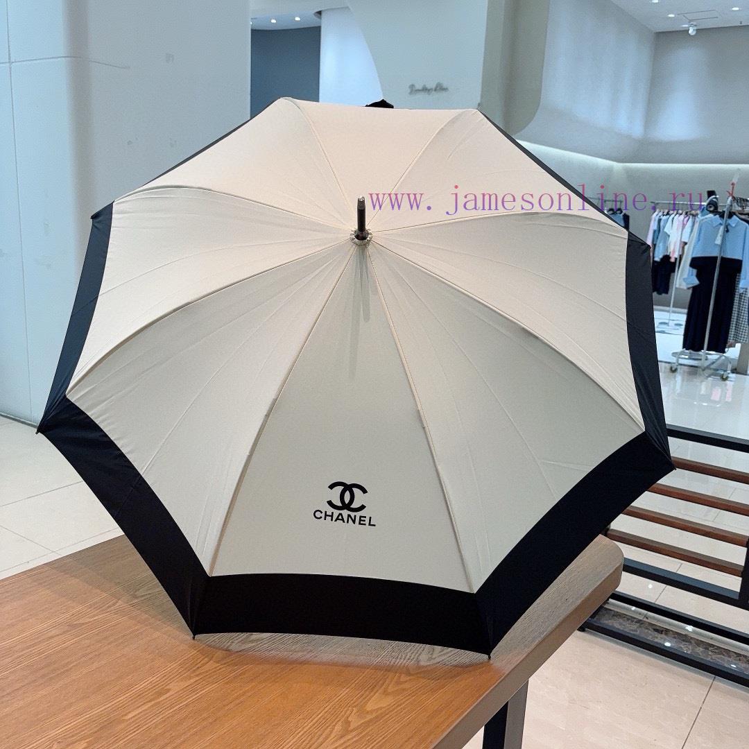 CHANEL straight pole long umbrella classic Chanel splicing summer new hot fashion item, ultrhb5mx5j7 - Image 2