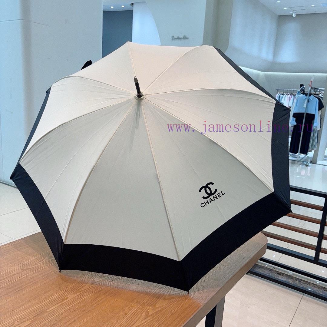 CHANEL straight pole long umbrella classic Chanel splicing summer new hot fashion item, ultrhb5mx5j7 - Image 4