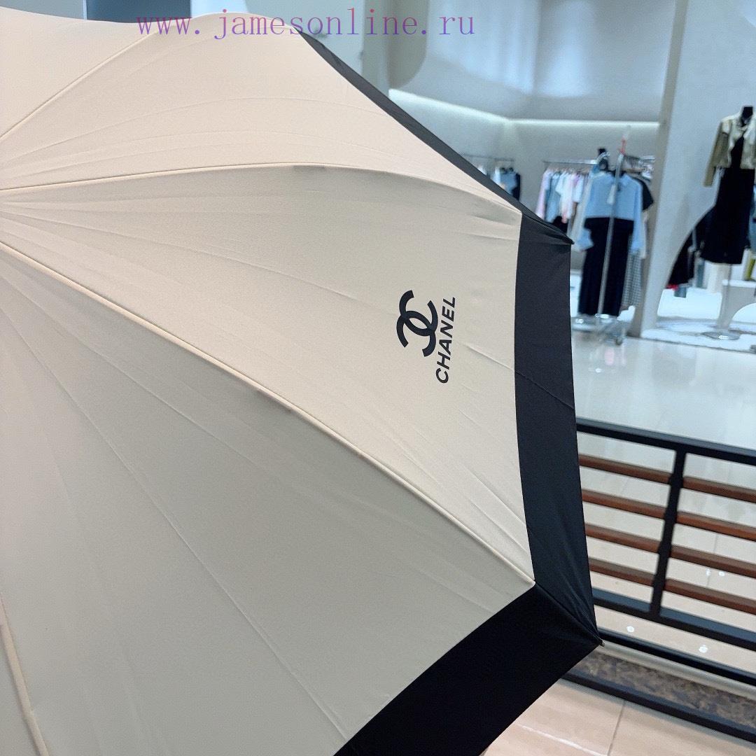 CHANEL straight pole long umbrella classic Chanel splicing summer new hot fashion item, ultrhb5mx5j7 - Image 5