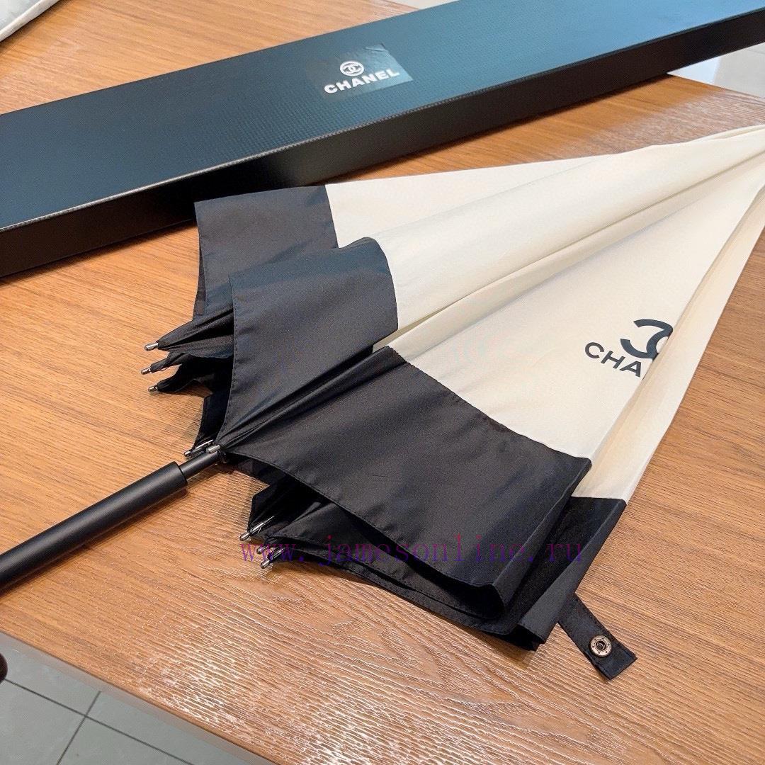 CHANEL straight pole long umbrella classic Chanel splicing summer new hot fashion item, ultrhb5mx5j7 - Image 9