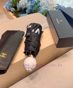 CHANEL pearl handle, five fold manual folding umbrella, made of imported UV resistant umbrelsvq6wp2a