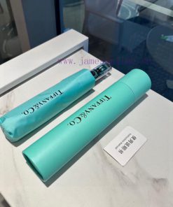 Tiffany Transparent Handle Fashionable Unique Triple Fold Automatic Folding Sunny Umbrella icos0tn7p
