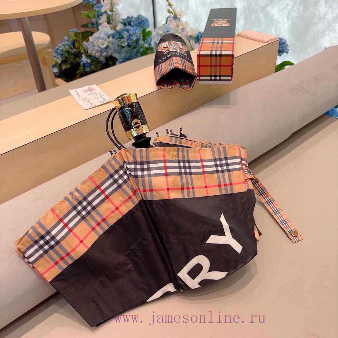 Burberry Tiger Skin Bear Triple Fold Automatic Folding Sunny Umbrella, the pinnacle of the y8m6lbpcy - Image 6