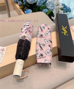 YSL Yves Saint Laurent's new three fold automatic folding umbrella with a strong feminine st14hi8g65