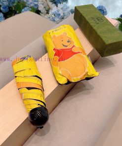 GUCCI, Gucci, Disney, Mickey with bag, five fold hand folding umbrella, compact, exquisite, kvop56hp