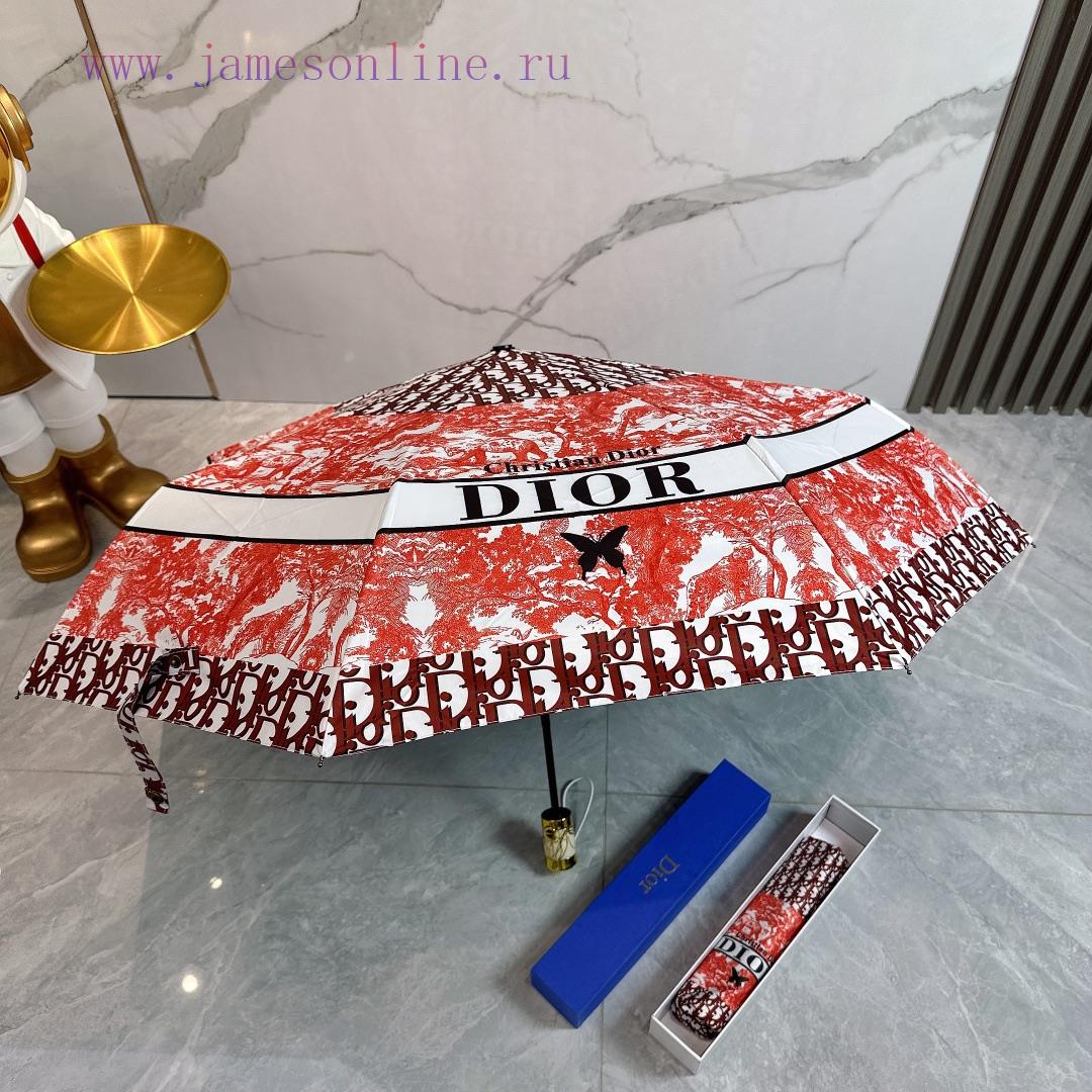 Dior 2024 Summer New Fully Automatic Folding UmbrellaBlack coating sunscreen effectively bloi48yqb17 - Image 9