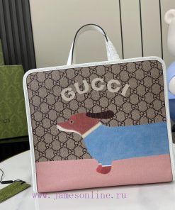 Gucci The new GG children's animal print tote bag for early spring 2024 is ingeniously desig wjmxhjcb