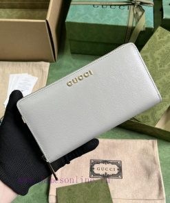 Gucci The handwritten Gucci logo long clip wallet with unlimited possibilities for exploring juyjvirl
