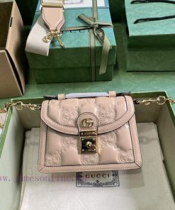 Gucci GG Matelass é Leather Small Handbag, GG Matelass é Leather is presented in the forefro d6dc6v24