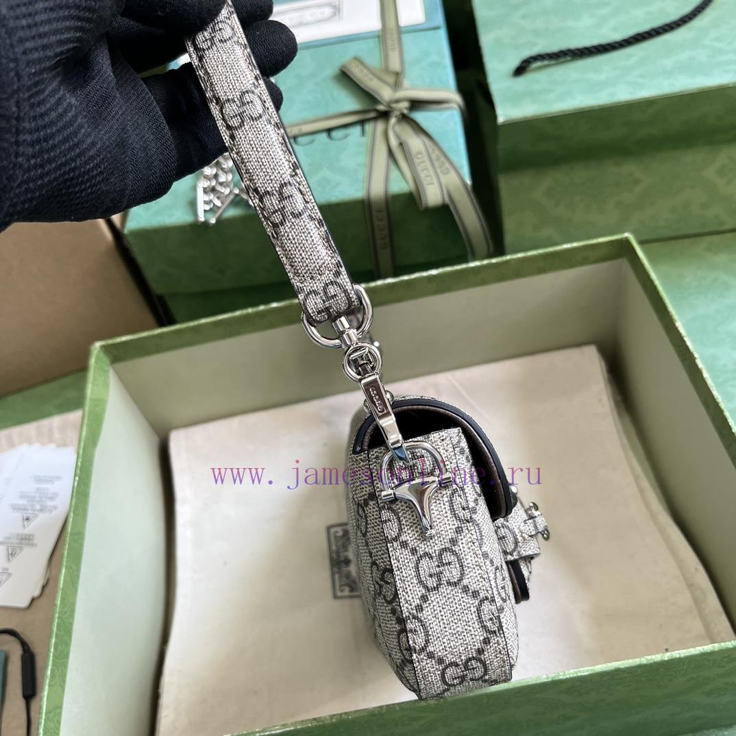 Gucci The Gucci Horsebit 1955 series mini shoulder bag brand has revitalized its collection ua750767 - Image 5