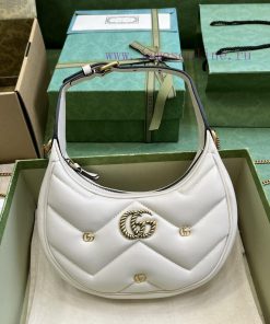 Gucci GG Marmont Half Moon Style Mini Handbag This GG Marmont series half moon style mini ha jrw2ya05