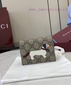 Gucci The GG mini wallet features cute and playful animals such as cats, dogs, and pandas ga 2bzsgwye