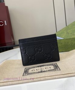 Gucci New GG Emblem Series Super Soft Lick Embossed/Full Pickup BagModel 815883Size 10 long lvseqo6o