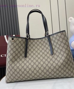 Gucci New GG Emblem Series Large Tote Bag with Original Green Gift BagThe all-new GG Emblem w2pzl4ja