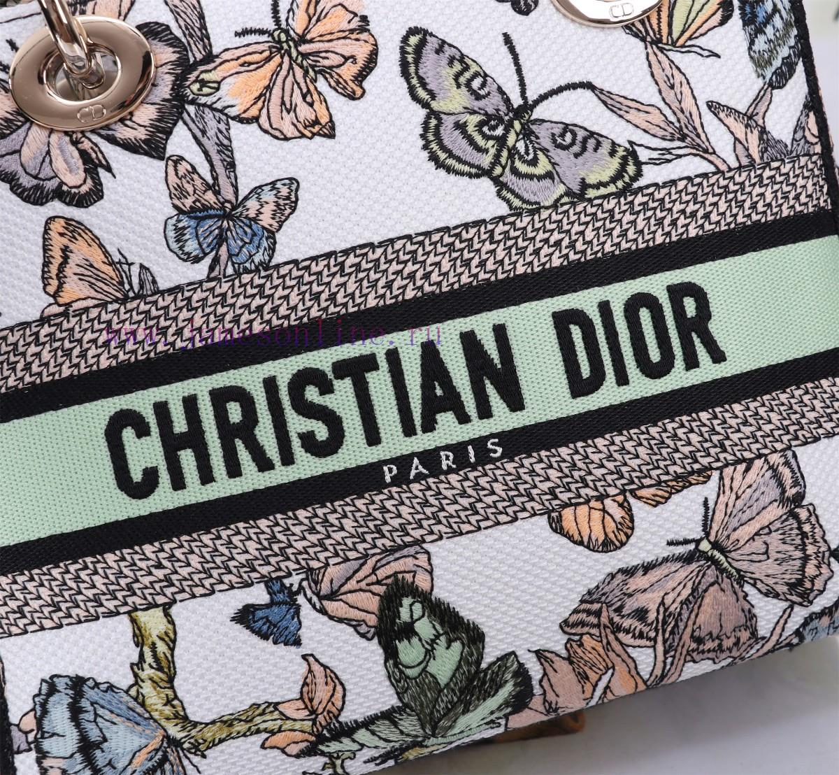 D-LITE HandbagGreen Butterfly Five Grid EmbroideryThis Lady D-Lite Handbag Blends Classic Elega bsejlob9 - Image 8