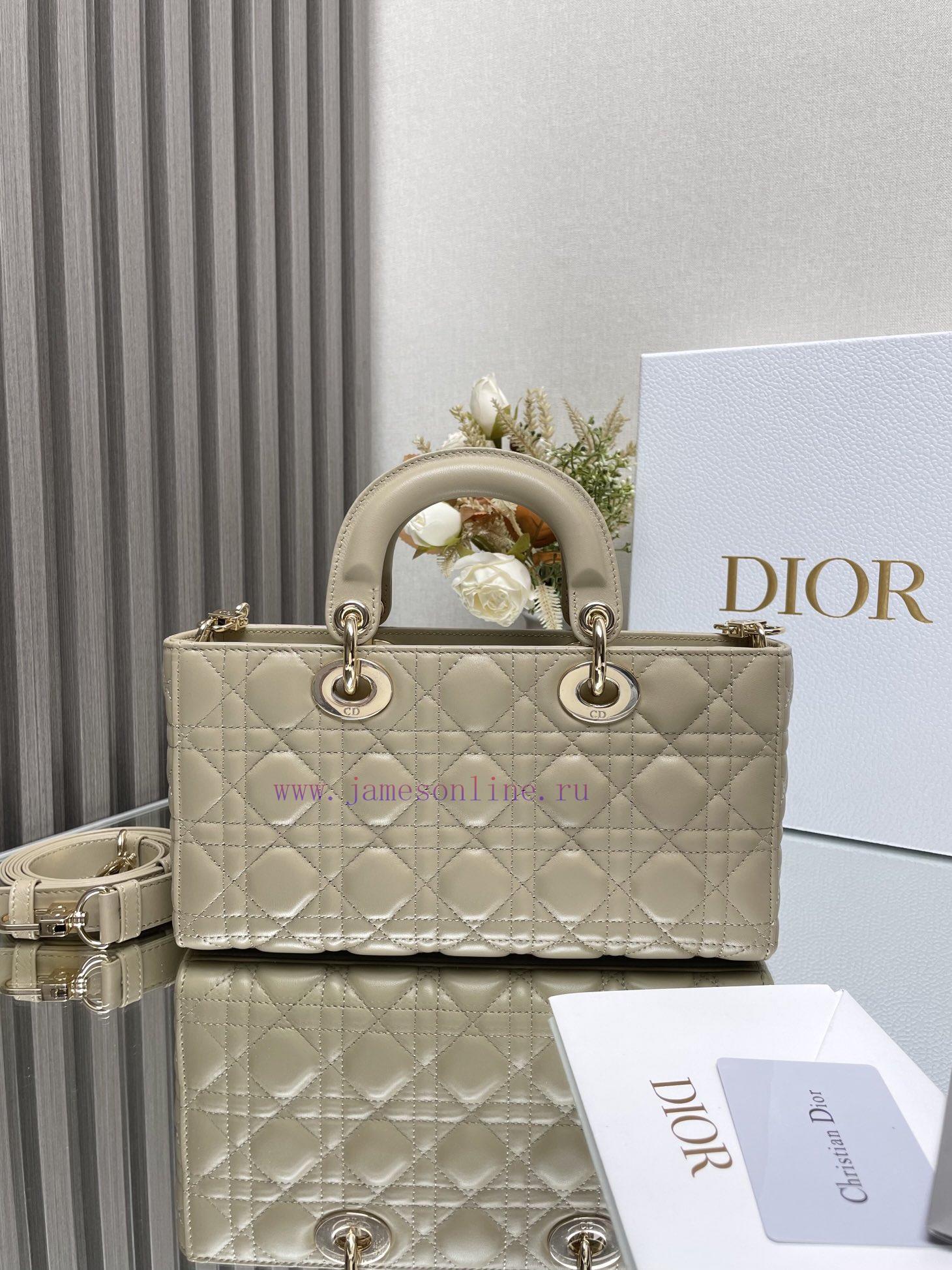 Top Tier Original Factory With Complete PackagingMedium LADY D-JOY Handbag "Apricot Sheepskin"T 72shbymp - Image 5