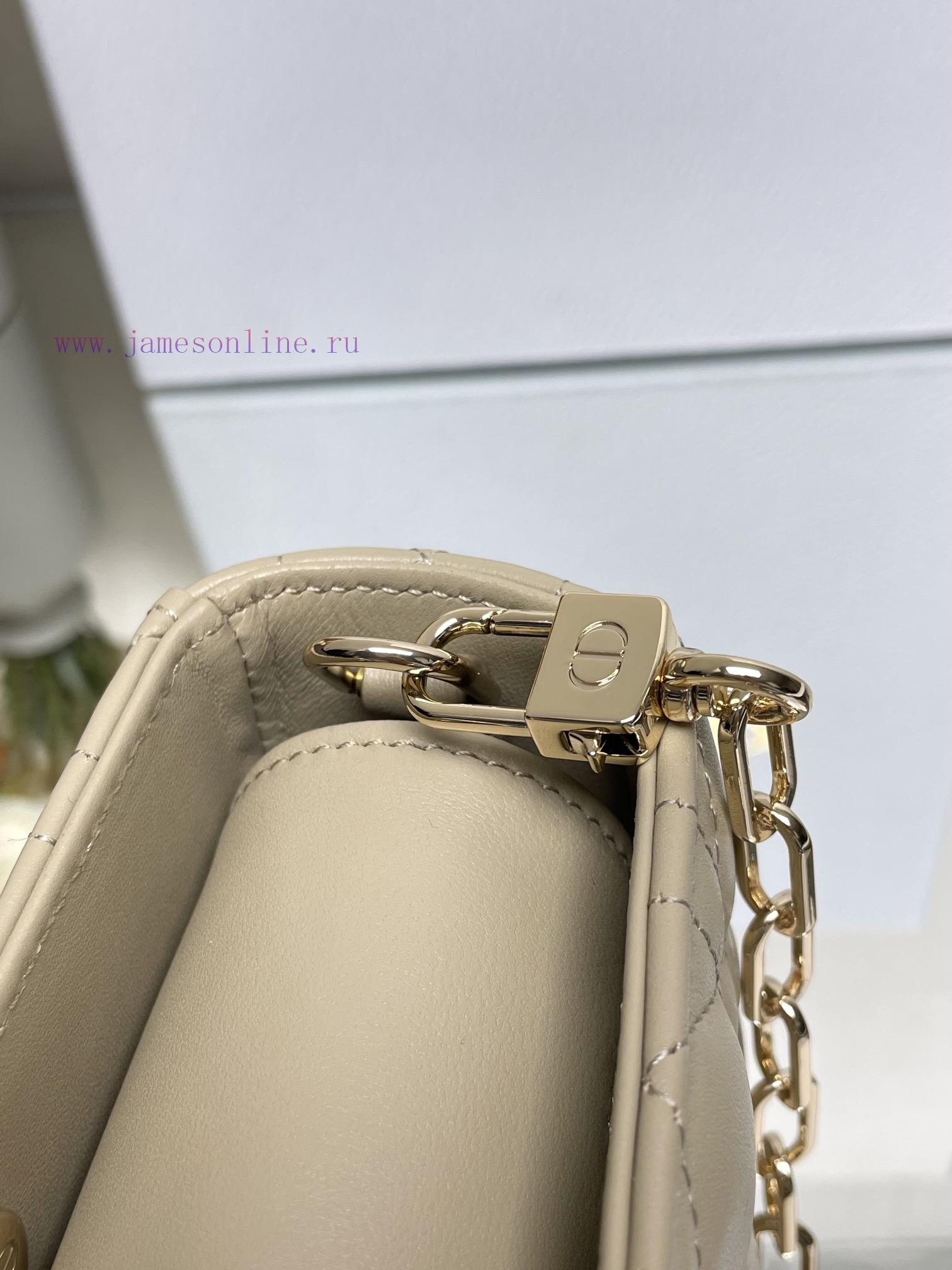 Top Tier Original Factory With Complete PackagingMedium LADY D-JOY Handbag "Apricot Sheepskin"T 72shbymp - Image 7