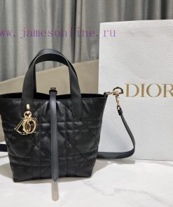 Small Dior Toujours Vertical Handbageight Thousand Eight Hundred And FiveBlack Cowhide With Ove ulnbjn1v