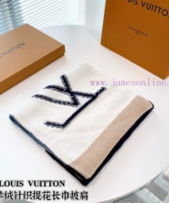 New LV Cashmere Knitted Scarf ️ Low key Luxury Sense ️ Exquisite Soft Elite Level Fashionablszakajrb