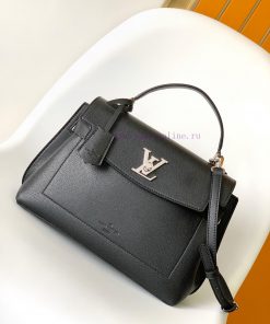 Louis Vuitton Bags M51395 Black M56094 Grey This Lockme Ever Single Handle Handbag Is Crafted From Soft Cowhide Le tk246z0j