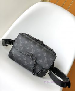 Louis Vuitton Bags M46795 Black Flower M23742 Embossed Steamer Postman Bag Features A Sleek Design That Fits The B f99u6lmd